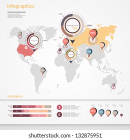 Set of infographics elements.