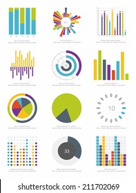 set of infographics elements