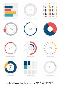 set of infographics elements