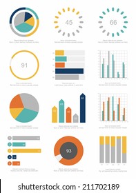 set of infographics elements