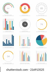 set of infographics elements