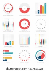 set of infographics elements