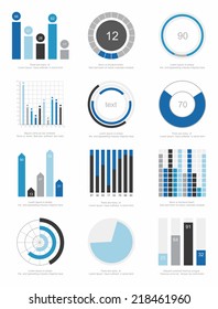 set of infographics elements