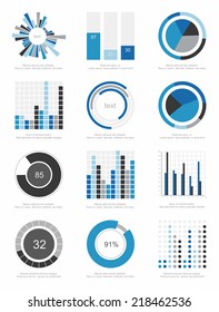 set of infographics elements