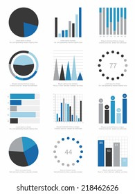 set of infographics elements