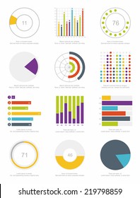 set of infographics elements