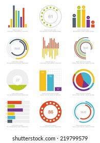 set of infographics elements