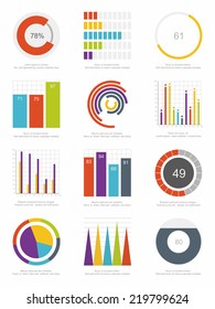 set of infographics elements