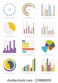 set of infographics elements