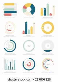 set of infographics elements