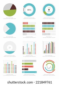 set of infographics elements