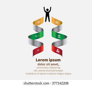 Set of infographics elements. Design concept for presentation, graph, diagram and chart. Vector illustration. Abstract. EPS 10