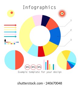 set of infographics elements on a white background 