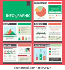 Set of infographics presentation Element , Business infographics , Modern Style