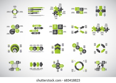 Set of infographics templates - Eps 10 vector - Fully and easy editable