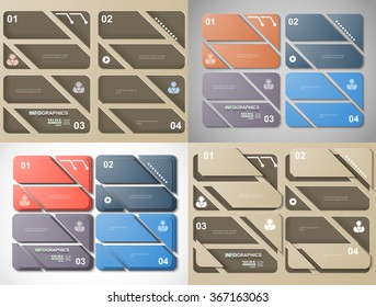 Set of infographics, vector illustration eps 10.