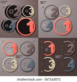 Set of infographics, vector illustration eps 10.