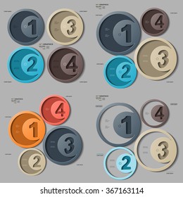 Set of infographics, vector illustration eps 10.