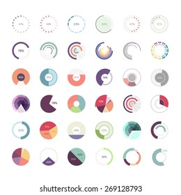 Set of infographics, vector illustration, light background