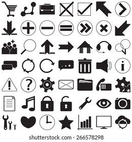 Set Infographics web icons or SEO elements. Vector illustration