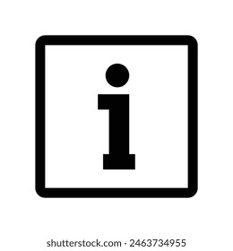 Set of Information icon collection. Info point Icon black. Vector Illustration.