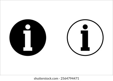 Set of Information icon symbol. Vector Illustration. illustration on white background