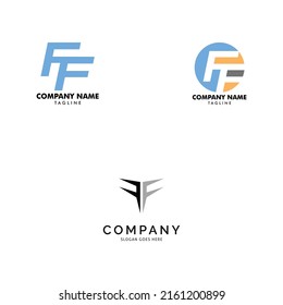 Set Initial Letter Ff Logo Template Stock Vector (Royalty Free ...