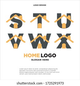 establecer el color naranja del logotipo del hogar de la letra inicial
