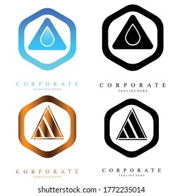 Establezca la firma del logotipo inicial. Establecer el logotipo de la letra