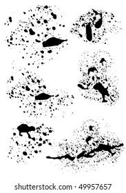 set of ink blots
