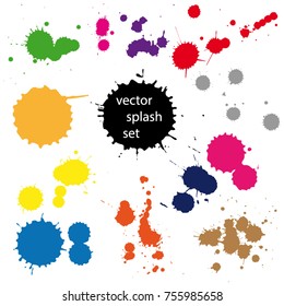 Set of ink in different colors