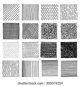 Set Backgrounds Textures Various Geometric Shapes Stock Vector (Royalty ...