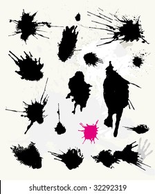 Set of ink splats. You'll find more design elements in my portfolio.