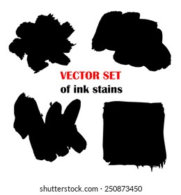 Set of ink stains