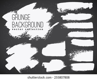 Set of ink vector stains