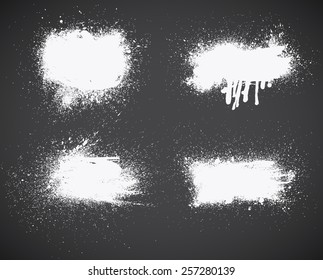 Set of  ink vector stains