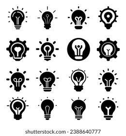Set of innovation icon. Pictogram vector design.