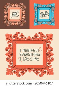 set of inspiration statements design