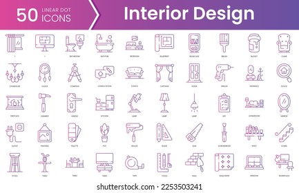 interior design icons Vector