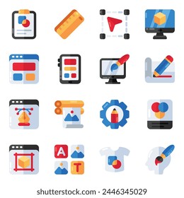 Set of Interior Flat Icons

