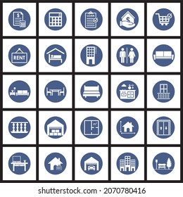 a set of interior icon , a set of office icon