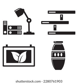 set of interior icon , real estate icon
