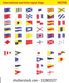 Set Of International Maritime Signal Flags