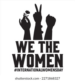 Set of International Women's Day concept with happy multinational diverse women celebrate womens day. Struggling for freedom, independence, equality. Flat style vector illustration