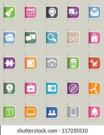 Set of internet bookmark - part 2 - vector icons