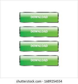 Set of internet buttons on a white background, vector illustration

