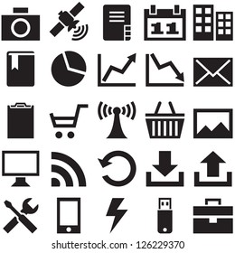 Set internet icons. File in EPS10 format, that can be scaled to any size without loss of quality.