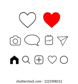 Set of Internet icons. Vector illustration