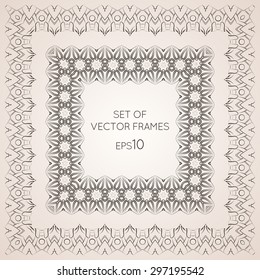 Set intricate vector frames