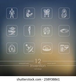 Set of invention icons